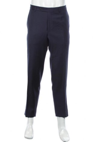 Pantaloni de bărbați Ermenegildo Zegna, Mărime XXL, Culoare Albastru, Lână, Preț 484,11 Lei