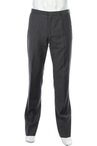 Pantaloni de bărbați Hugo Boss, Mărime M, Culoare Gri, Lână, Preț 371,37 Lei