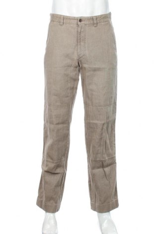 Ανδρικό παντελόνι Hugo Boss, Μέγεθος M, Χρώμα  Μπέζ, 50% βαμβάκι, 50% λινό, Τιμή 84,12 €