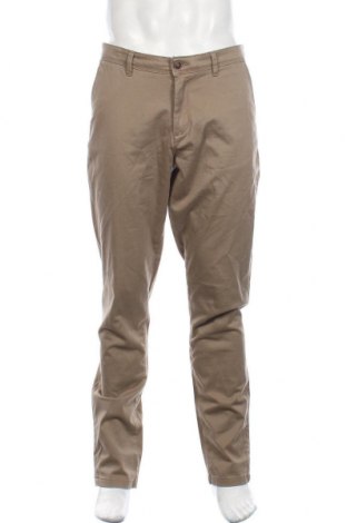 Męskie spodnie Jack & Jones, Rozmiar L, Kolor Brązowy, 98% bawełna, 2% elastyna, Cena 183,92 zł