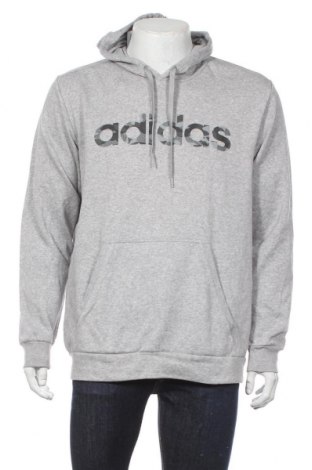 Herren Sweatshirt Adidas, Größe L, Farbe Grau, 70% Baumwolle, 30% Polyester, Preis 32,01 €