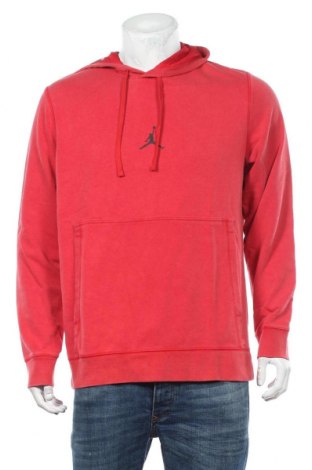 Herren Sweatshirt Air Jordan Nike, Größe M, Farbe Rot, 62% Baumwolle, 38% Polyester, Preis 69,69 €