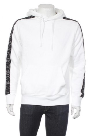 Ανδρικό φούτερ Calvin Klein Jeans, Μέγεθος L, Χρώμα Λευκό, 73% βαμβάκι, 27% πολυεστέρας, Τιμή 76,73 €