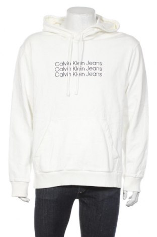 Мъжки суичър Calvin Klein Jeans, Размер L, Цвят Бял, Памук, Цена 80,15 лв.
