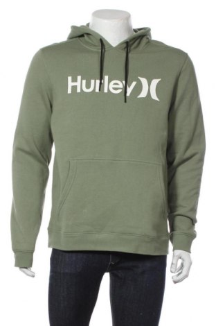 Мъжки суичър Hurley, Размер M, Цвят Зелен, 80% памук, 20% полиестер, Цена 67,05 лв.