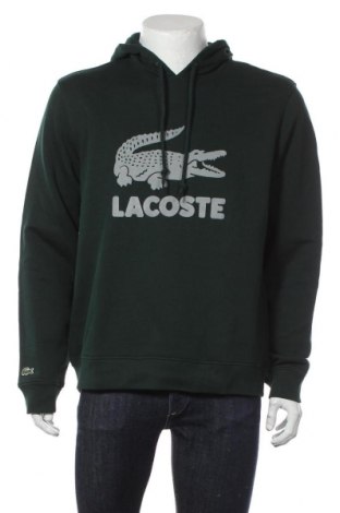 Мъжки суичър Lacoste, Размер XL, Цвят Зелен, 87% памук, 13% полиестер, Цена 167,30 лв.