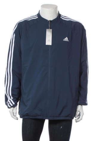 Ανδρική αθλητική ζακέτα Adidas, Μέγεθος XL, Χρώμα Μπλέ, Πολυεστέρας, Τιμή 35,72 €