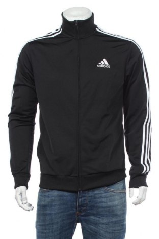Ανδρική αθλητική ζακέτα Adidas, Μέγεθος M, Χρώμα Μαύρο, Πολυεστέρας, Τιμή 32,15 €
