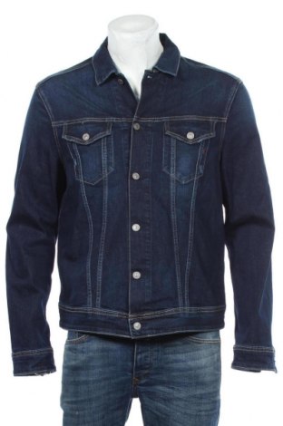 Męska kurtka Replay, Rozmiar XL, Kolor Niebieski, 98% bawełna, 2% elastyna, Cena 1 116,29 zł