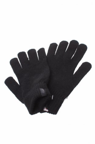 Ръкавици Accessories, Цвят Черен, 83% полиестер, 7% еластан, 5% вълна, 5% метални нишки, Цена 26,46 лв.
