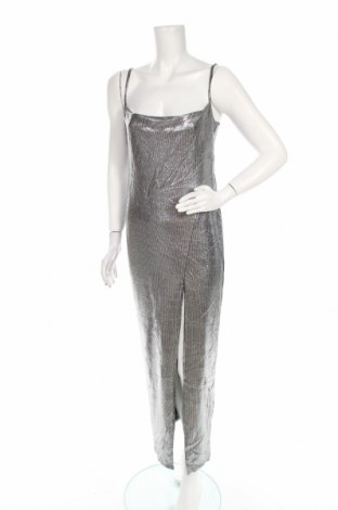 Šaty  Boohoo, Velikost M, Barva Stříbrná, 95% polyester, 5% elastan, Cena  710,00 Kč