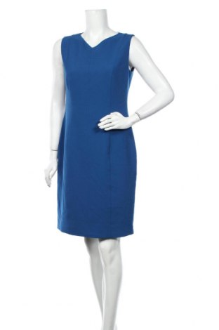 Kleid Hugo Boss, Größe M, Farbe Blau, 63% Polyester, 27% Viskose, 7% Baumwolle, 3% Elastan, Preis 56,45 €