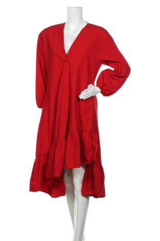 Šaty  Zara, Velikost S, Barva Červená, 65% polyester, 35% bavlna, Cena  765,00 Kč