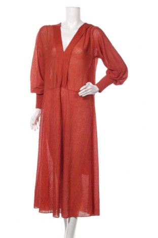 Šaty  Zara Trafaluc, Velikost L, Barva Oranžová, Polyester, Cena  655,00 Kč