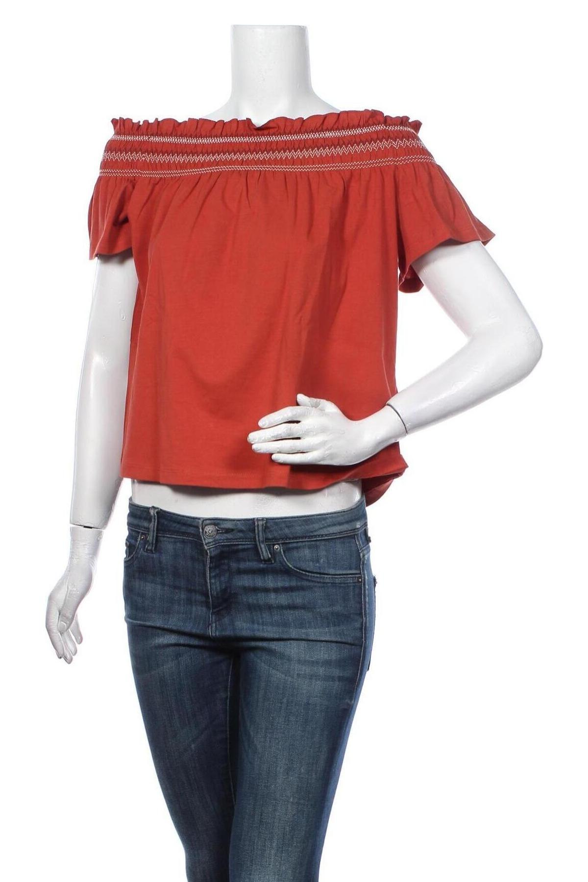 Дамска блуза Edc By Esprit, Размер L, Цвят Кафяв, Цена 41,40 лв.