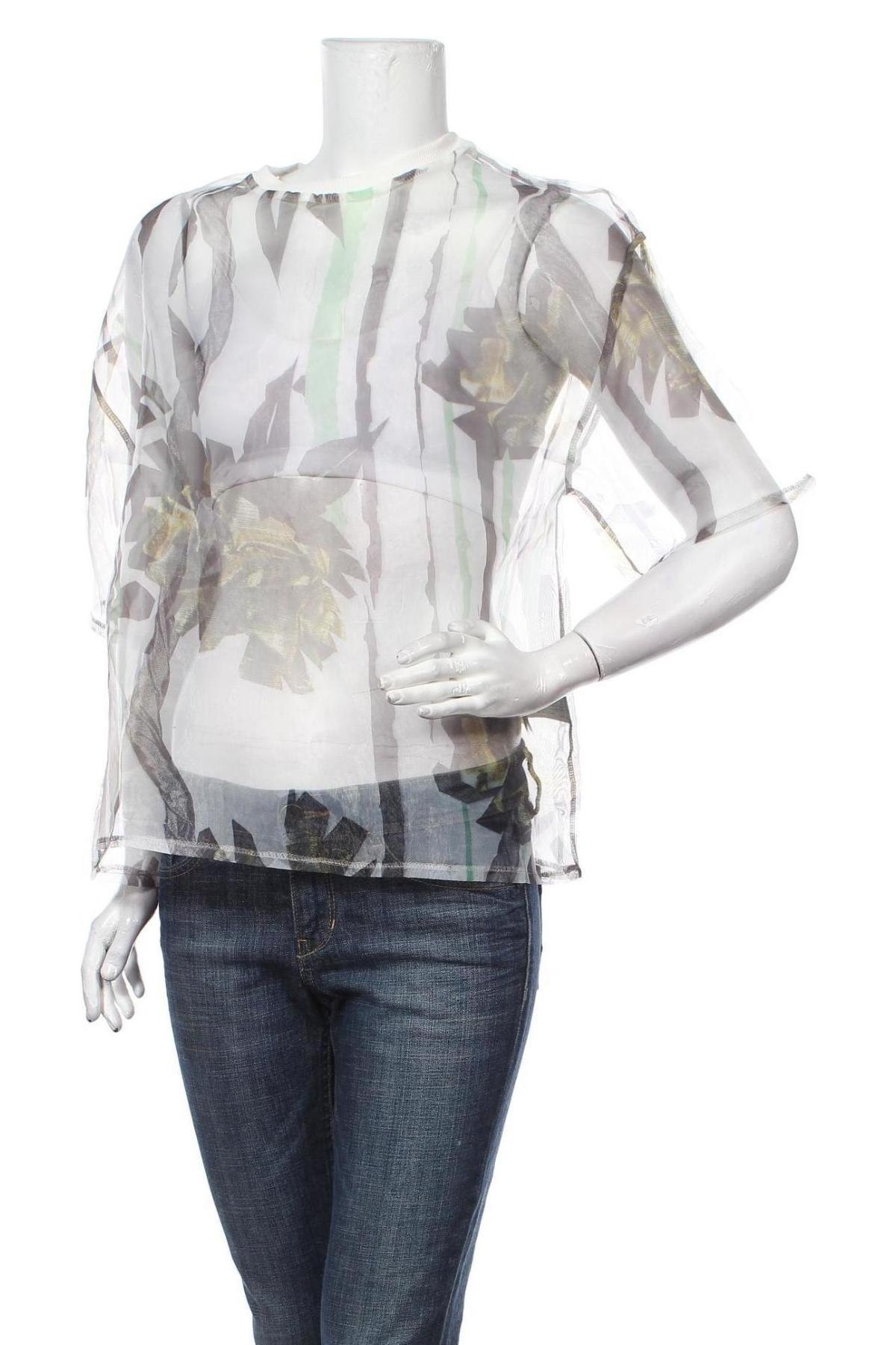 Bluză de femei Zara Trafaluc, Mărime S, Culoare Gri, Preț 96,16 Lei
