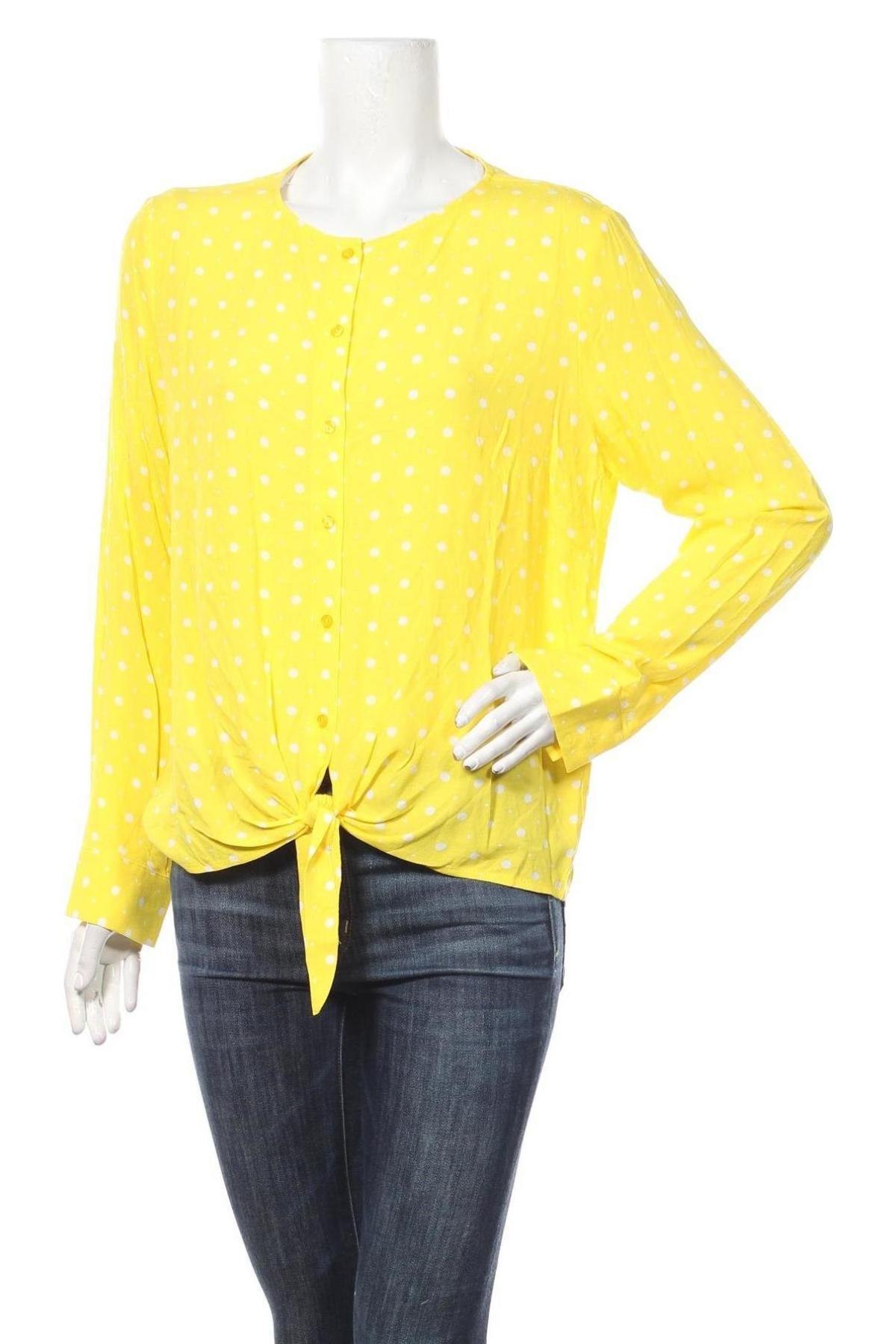 Γυναικείο πουκάμισο Zero, Μέγεθος L, Χρώμα Κίτρινο, Βισκόζη, Τιμή 18,35 €
