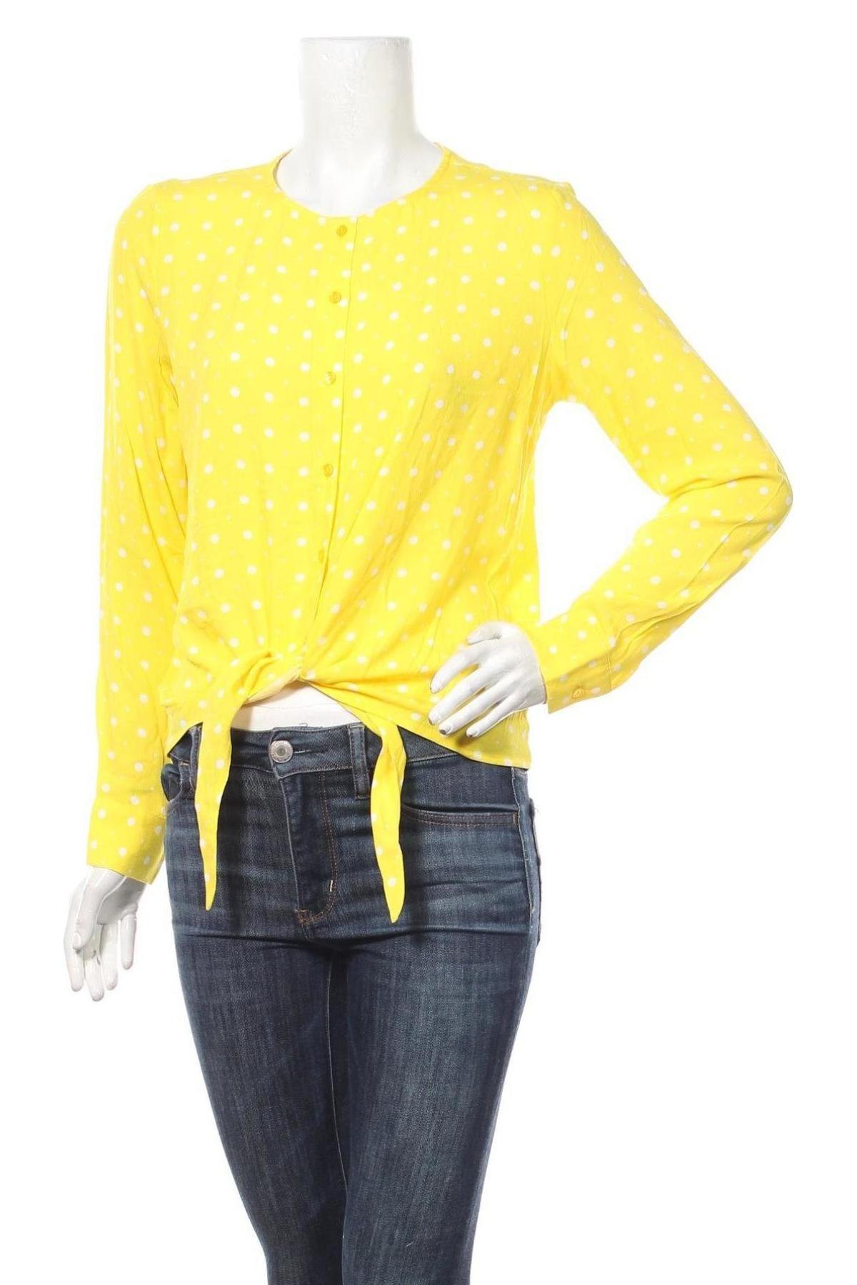 Γυναικείο πουκάμισο Zero, Μέγεθος S, Χρώμα Κίτρινο, Βισκόζη, Τιμή 18,35 €