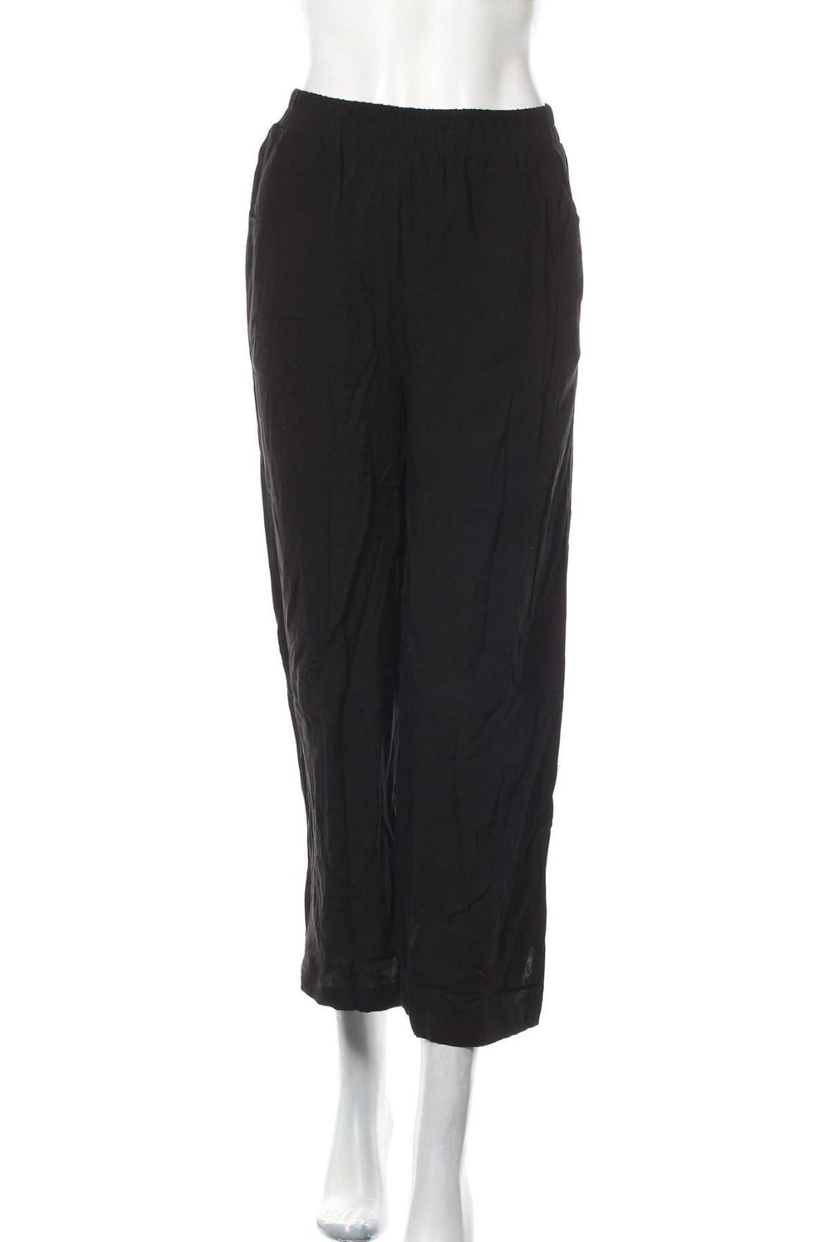 Дамски панталон Noisy May, Размер S, Цвят Черен, Вискоза, Цена 20,70 лв.