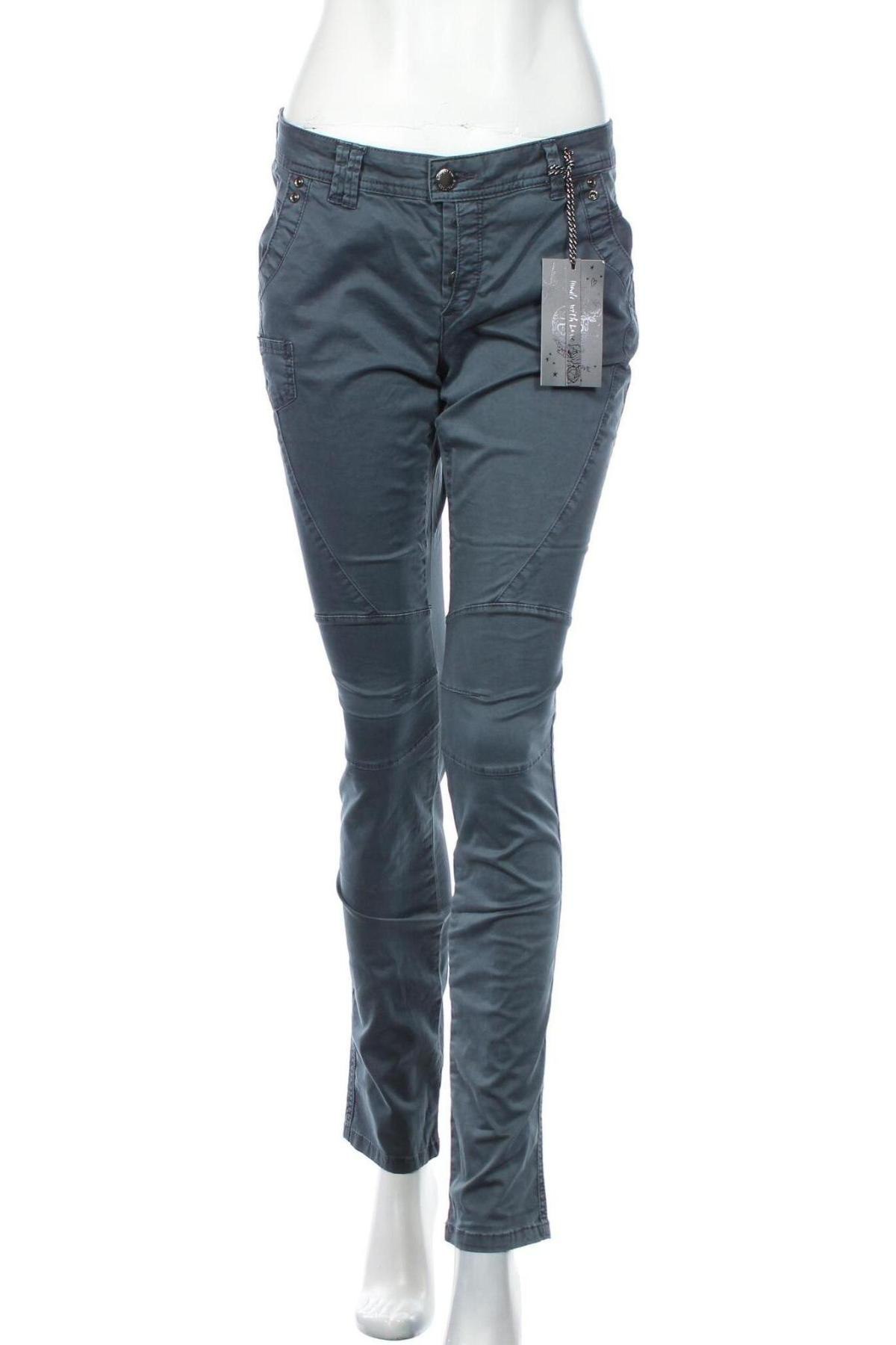 Дамски панталон Street One, Размер M, Цвят Син, 98% памук, 2% еластан, Цена 41,65 лв.