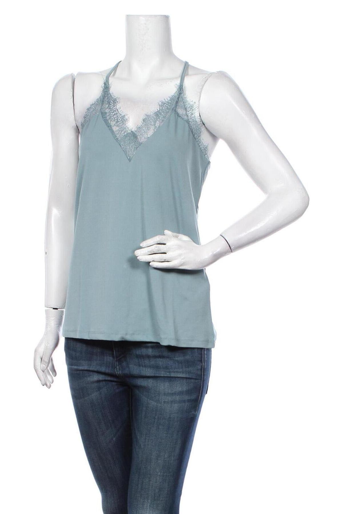 Γυναικείο αμάνικο μπλουζάκι Vero Moda, Μέγεθος M, Χρώμα Μπλέ, Πολυαμίδη, Τιμή 4,62 €