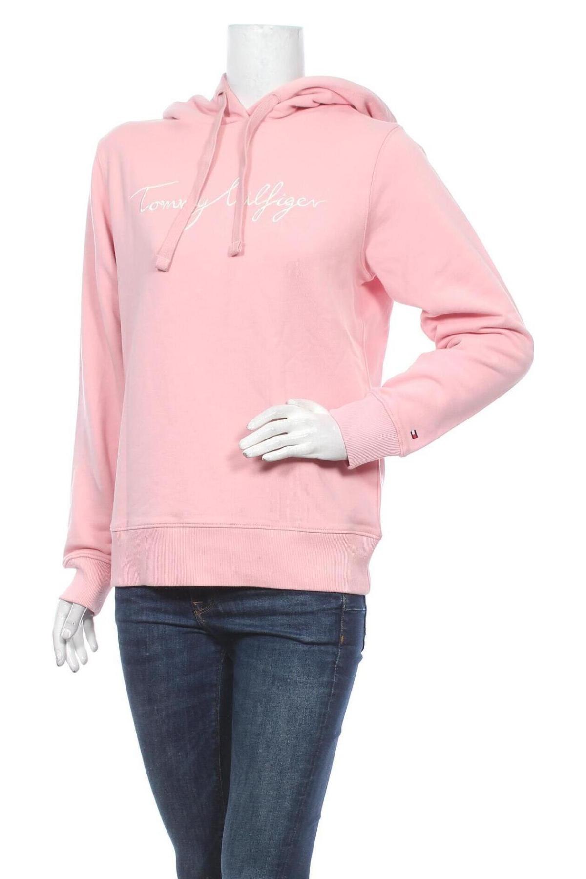 Damen Sweatshirt Tommy Hilfiger, Größe S, Farbe Rosa, Baumwolle, Preis 100,33 €