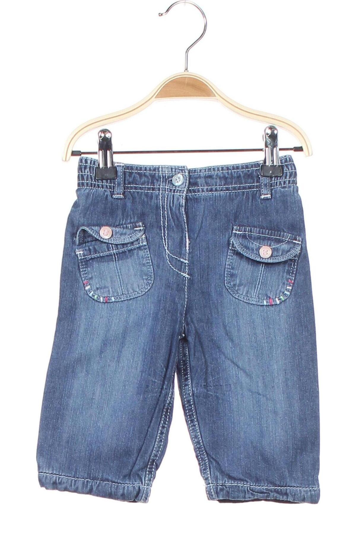 Dziecięce jeansy Marks & Spencer, Rozmiar 6-9m/ 68-74 cm, Kolor Niebieski, Cena 76,77 zł