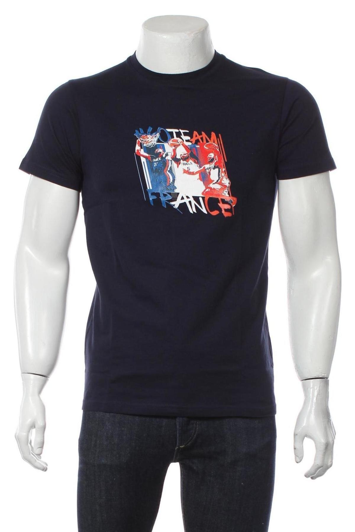 Ανδρικό t-shirt FFBB Store, Μέγεθος S, Χρώμα Μπλέ, 85% βαμβάκι, 15% βισκόζη, Τιμή 6,27 €