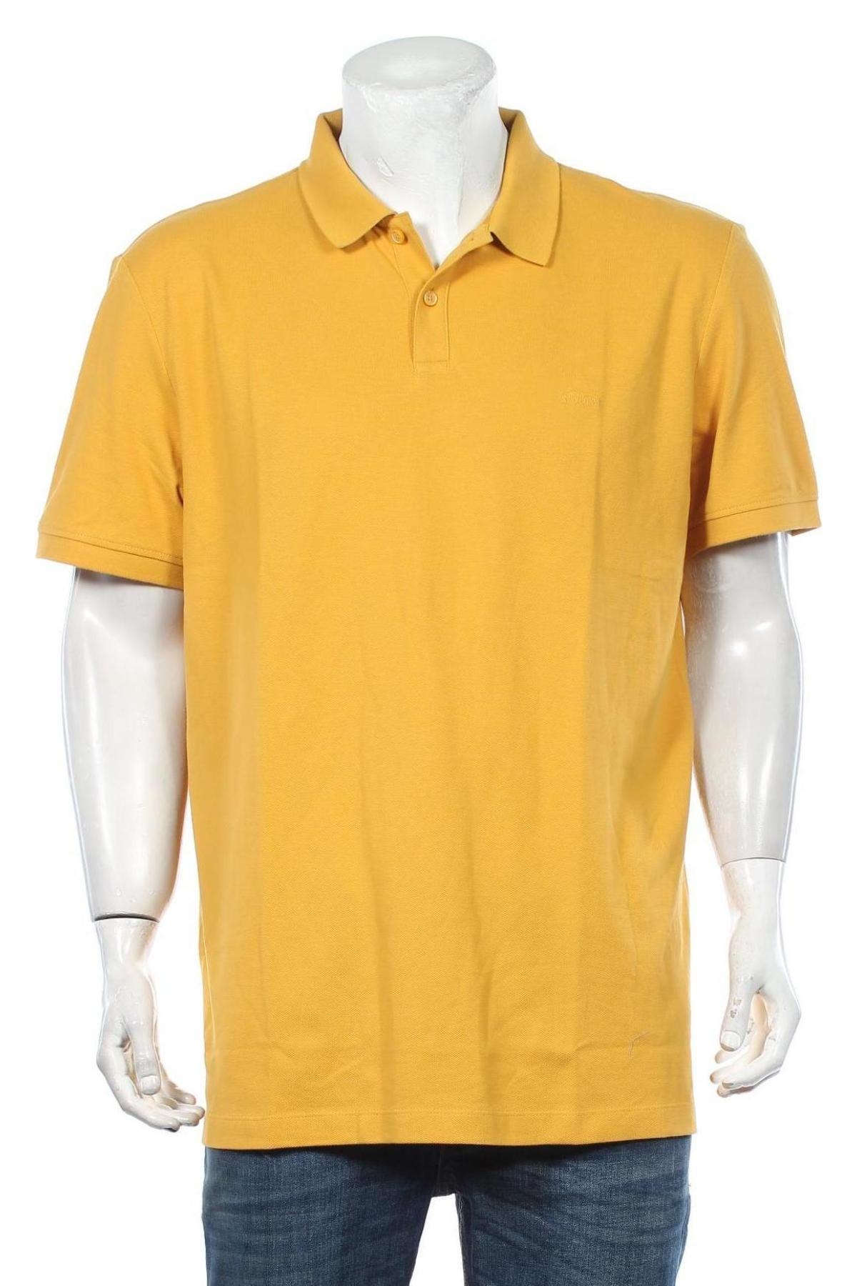 Ανδρικό t-shirt S.Oliver, Μέγεθος XXL, Χρώμα Κίτρινο, Βαμβάκι, Τιμή 18,95 €
