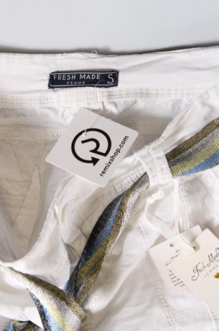 Дамски панталон Fresh Made, Размер S, Цвят Бял, Цена 24,15 лв.