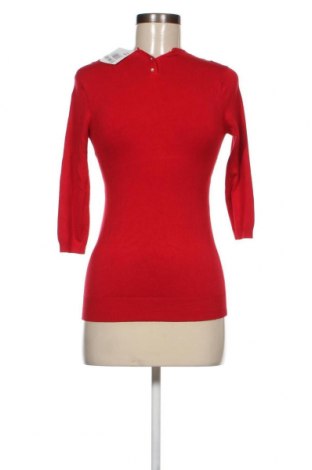Дамски пуловер Zara Knitwear, Размер S, Цвят Червен, Цена 24,00 лв.