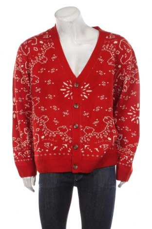 Jachetă tricotată de bărbați Review, Mărime XL, Culoare Roșu, Preț 28,09 Lei