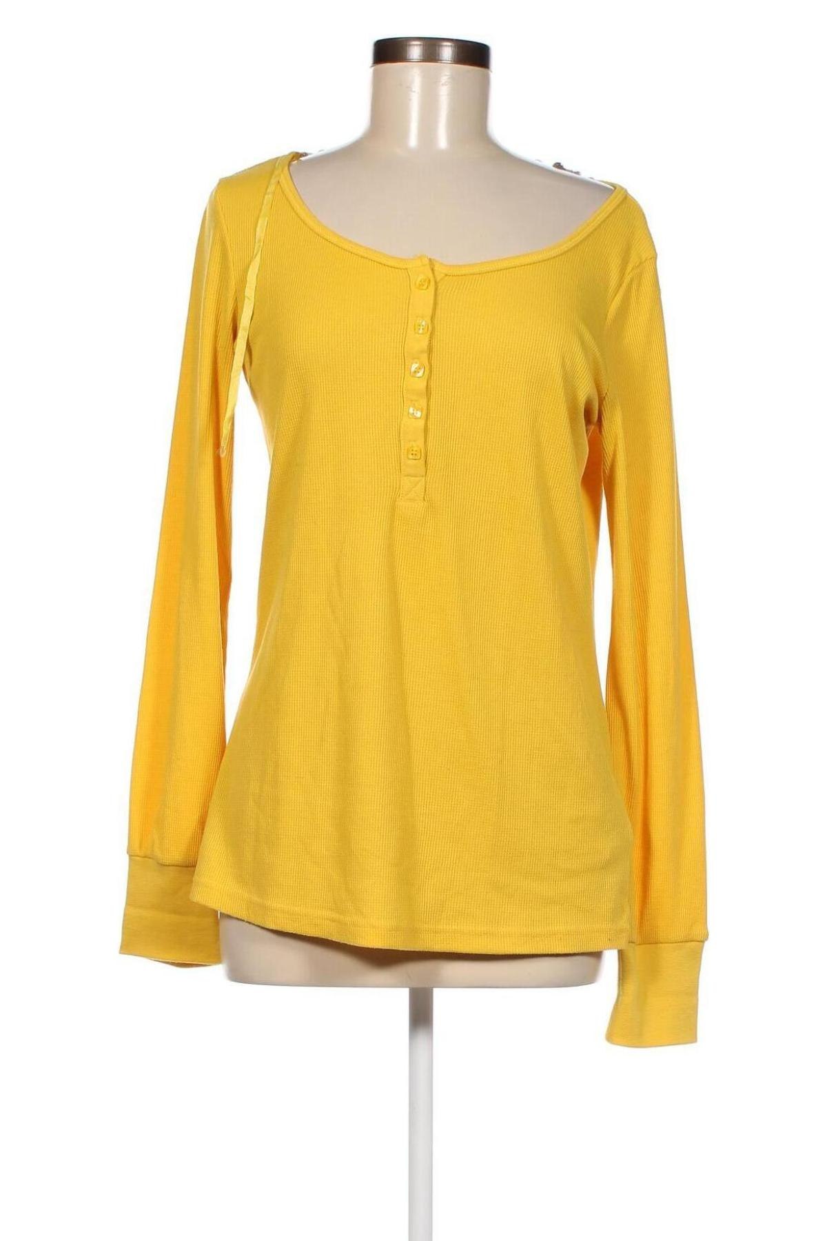 Γυναικεία μπλούζα Crazy World, Μέγεθος L, Χρώμα Κίτρινο, Τιμή 15,46 €