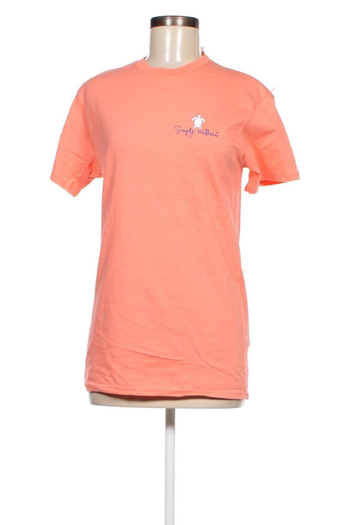 Дамска тениска Simply Southern, Размер S, Цвят Оранжев, Цена 9,75 лв.
