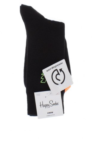 Чорапи Happy Socks, Размер M, Цвят Черен, Цена 29,00 лв.