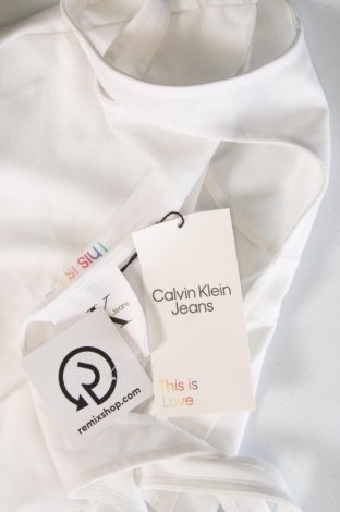 Дамска блуза - боди Calvin Klein Jeans, Размер S, Цвят Бял, Цена 62,00 лв.