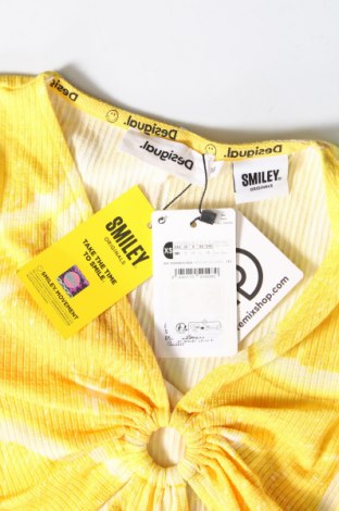 Дамска блуза - боди Desigual, Размер XS, Цвят Жълт, Цена 43,20 лв.