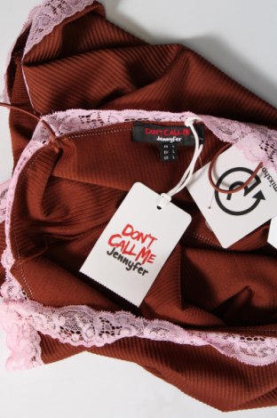 Дамска блуза - боди Jennyfer, Размер L, Цвят Кафяв, Цена 6,51 лв.