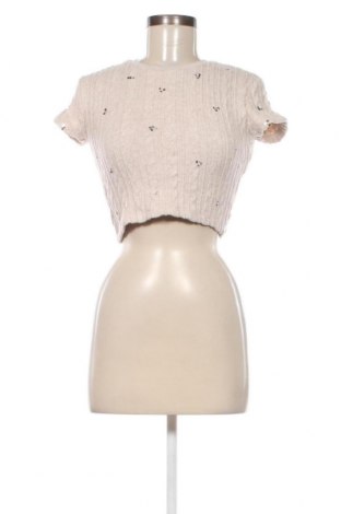 Damen Shirt Bershka, Größe M, Farbe Beige, Preis € 5,54