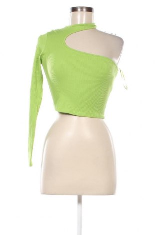 Дамска блуза Bershka, Размер S, Цвят Зелен, Цена 19,00 лв.