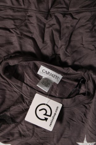 Γυναικεία μπλούζα Carmen, Μέγεθος S, Χρώμα Γκρί, Τιμή 1,67 €
