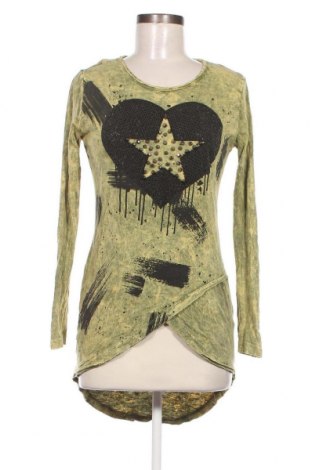 Дамска блуза Cipo & Baxx, Размер S, Цвят Зелен, Цена 8,50 лв.