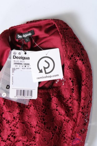 Дамска блуза Desigual, Размер L, Цвят Червен, Цена 54,00 лв.