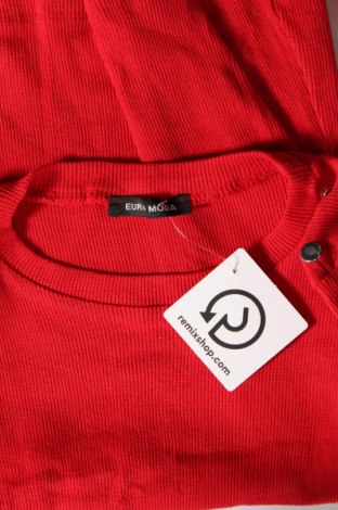 Γυναικεία μπλούζα Euro Moda, Μέγεθος M, Χρώμα Κόκκινο, Τιμή 3,89 €