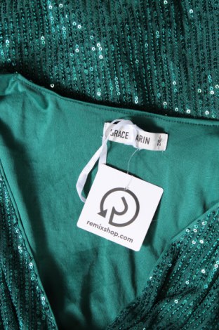 Дамска блуза Grace Karin, Размер XXL, Цвят Зелен, Цена 17,10 лв.