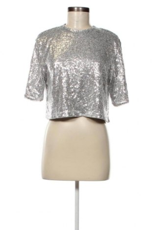 Γυναικεία μπλούζα H&M, Μέγεθος M, Χρώμα Ασημί, Τιμή 9,72 €
