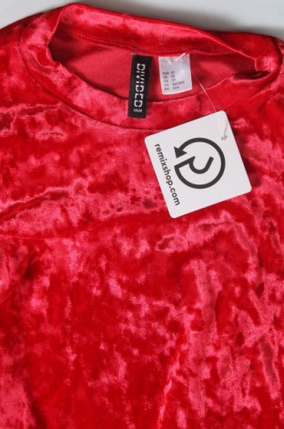 Γυναικεία μπλούζα H&M Divided, Μέγεθος XS, Χρώμα Κόκκινο, Τιμή 4,60 €