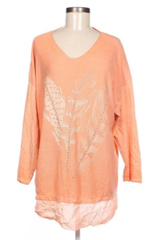 Γυναικεία μπλούζα Made In Italy, Μέγεθος M, Χρώμα Πορτοκαλί, Τιμή 5,88 €