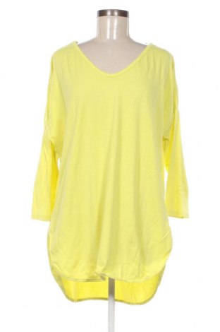 Γυναικεία μπλούζα Made In Italy, Μέγεθος XL, Χρώμα Κίτρινο, Τιμή 15,03 €