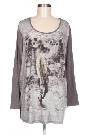 Γυναικεία μπλούζα Mia Moda, Μέγεθος XXL, Χρώμα Γκρί, Τιμή 12,20 €